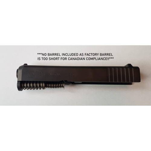 Glock, OEM G26 Gen 3 Complete Slide Minus Barrel, Fits Glock 26 Pistol